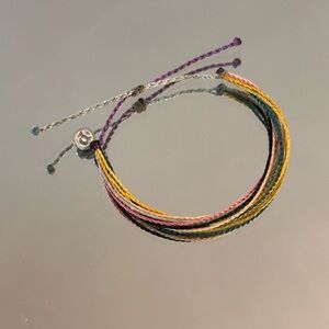 Pura Vida Multistrand Yellow, Pink, Green & Purple Bracelet